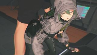 Fluorite Standing Doggy