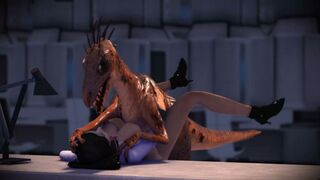 Raptor Fucks Her