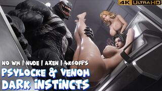 Psylocke & Venom [NO WM][Nude][AXEN][4K60FPS]