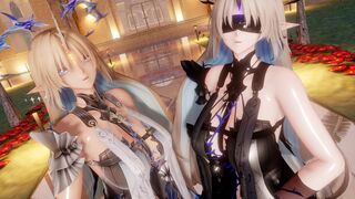 [MMD Wuwa]Fleurdelys&Leviathan Good-Night-Kiss