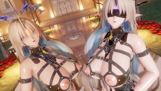 [MMD Wuwa]Fleurdelys&Leviathan Good-Night-Kiss omake