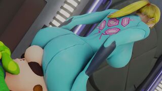 Samus Twerks on Luigi's face [KISHI]