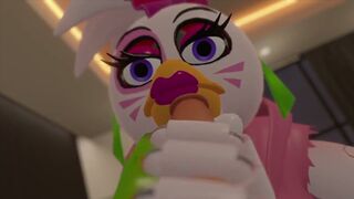 Circus baby Glamrock Chica & Roxanne wolf Handjob Pov