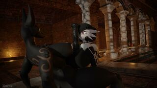 Magda and Grime having fun