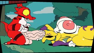 Renamon and Guilmon [Superiorfox]