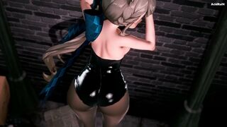 Lynette x Futa Arlecchino sex video (Genshin impact)