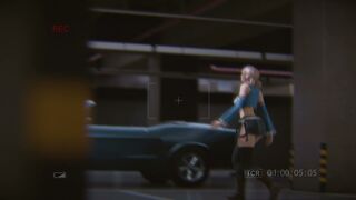 Lucy in the parking lot