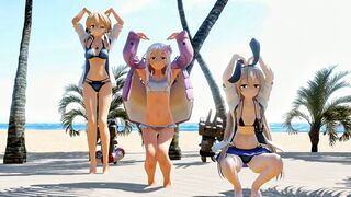 Shimakaze, Prinz & Ro500 - Lol, seriously lol, no way lol [MMD] Nimo
