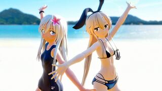 Shimakaze & Ro500 - Sekai wa Mada Hajimatte [MMD] Nimo