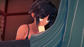 Brunette stepsister sucking your life out