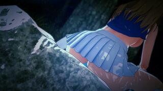 She couldnt resist a dildo in the wild