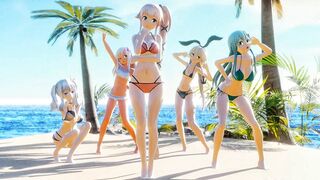 Shimakaze & Fleet Girls - Upper Tune [MMD] Nimo