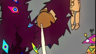 Female Abstraction jerks off mannequin