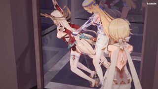 Alice x Futa Nicole having fun (Genshin impact) sex video