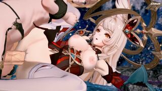 Alice x Futa Nicole having fun (Genshin impact) sex video