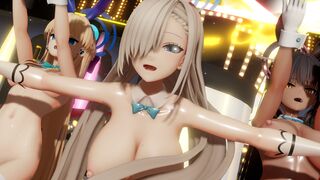 【MMDBlue-Archive】Asuna＆Karin＆Toki Bunny WAVE omake