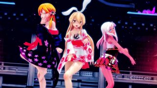 Shimakaze, Ro500 & Prinz - Tougen Renka [MMD] Hamselvish