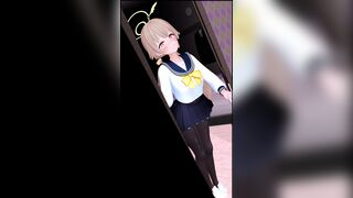 Sex through the door with Hifumi