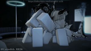 Human shark girls pounce on my cock | Short Ver. (Roblox Session 75)