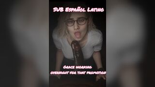 Grace working overnight for that promotion(SUB) By Madruga3D