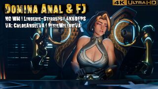 Domina Anal & FJ [NO WM][Lingerie-Stirrups][4K60FPS]