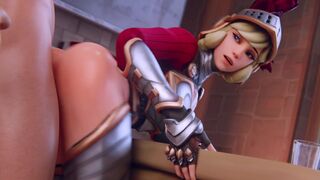 Royal Knight Mercy Having Fun With Her Soldier