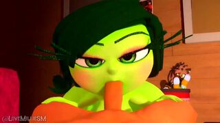 Disgust gives you a blowjob