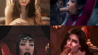 Ada Yennefer Shadowheart Lune Bj Split screen