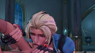 Elsa Bloodstone blowjob POV