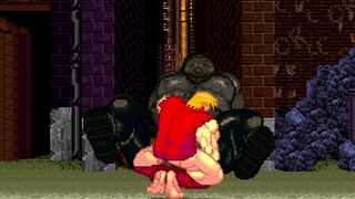 MUGEN Ken Masters fucks Buta Yaro