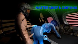Master Chief has rough sex with Cortana