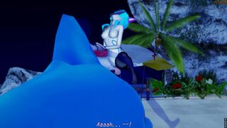 Kindred is having anal sex while riding an inflatable dolphin - PJSXYB