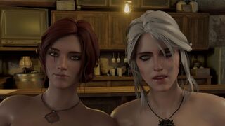 Ciri fucks Triss in the tavern. True Facials