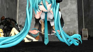 Miku and a stray