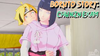 Boruto story: Chunin exam - hinata x boruto [HIKIGAERU3D]