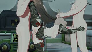 [4K] Avywenna Up Against Two Guys... [Baracuda Balls]