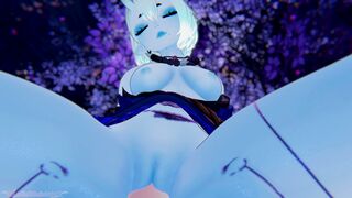 Sensual and gentle ERP with an oni (Date a Monster Girl)