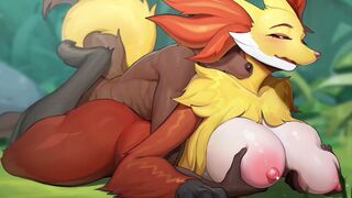 Delphox Prone Bone