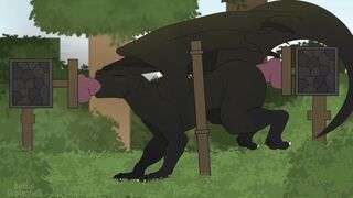 Ender dragon spit roast piston