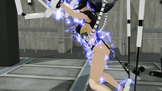 Hibiki Saiba in Perils of the Underworld Episode 2 Electrospanking MMD 4K