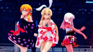 Shimakaze, Prinz & Ro500 - Tougen Renka [MMD R18] Hamselvish