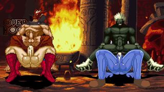 MUGEN Zephyr & Spiderman fucks Grant & Mukai