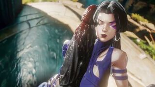psylocke takes a full nelson creampie from venom