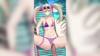Beach time with Magilou
