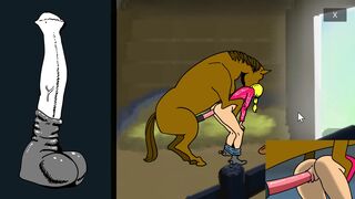 Daisy Mae Happy Animal Farm (Butt Button & Chester Penis Animation)