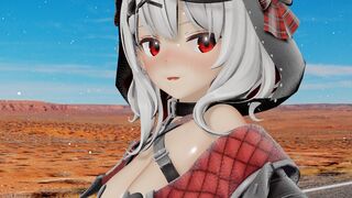 【MMD Hololive】 Shakasa Kuroe in the world of 100 million years from now