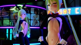 【R-18 MMD】 Shupogakis - Tachibana Nozomi & Tachibana Hikari - Laysha - Chocolate Crea