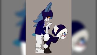 Pukasi and Aiko flirting with his longtime lover (Terrible Mouse)