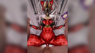 Valkyr in red glowing (Warframe(