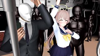 Hifumi having sex in a train